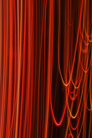 Vivid  Red Light Strings Abstract Background Seriesの写真素材