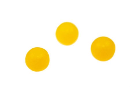vitamin C pills  ascorbic acid  on white background