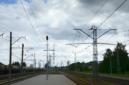 Railway station platform