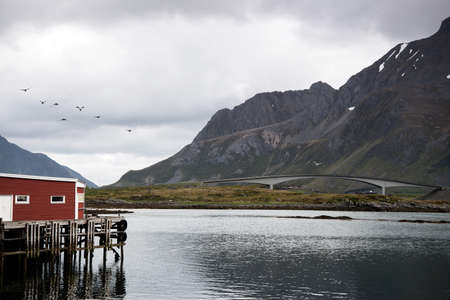 camping - Lofoten Islands, Norwayの写真素材