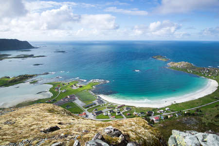 mountain view - Lofoten Islands, Norwayの写真素材