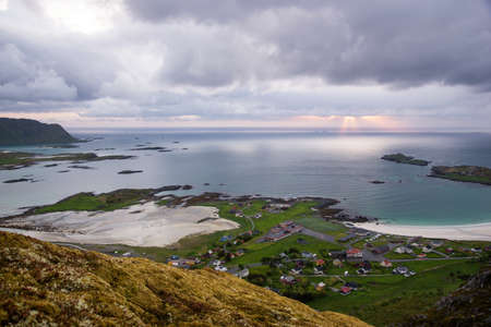 mountain view - Lofoten Islands, Norwayの写真素材