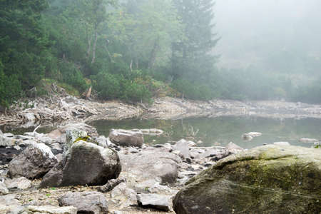 lake at Tatra mountainsの写真素材