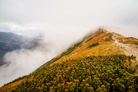 climbing Volovec at Tatra mountainsの写真素材