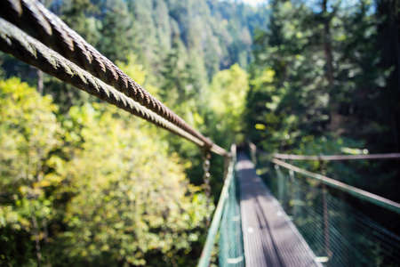 Lanova Lavka bridge at Slovensky Rajの写真素材