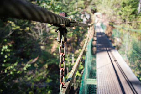 Lanova Lavka bridge at Slovensky Rajの写真素材
