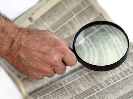 Magnifying Phonebookの写真素材