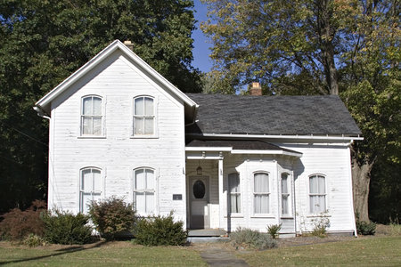 Built in 1877 - this Northern Ohio home is a historical treasure.の写真素材