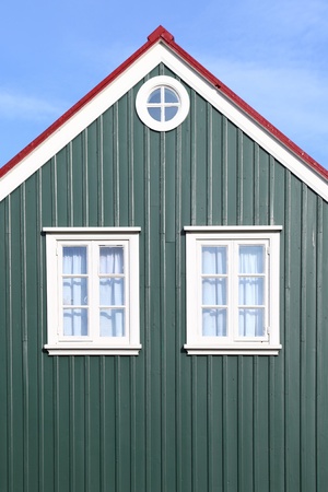 Iceland  traditional architectural styleの写真素材