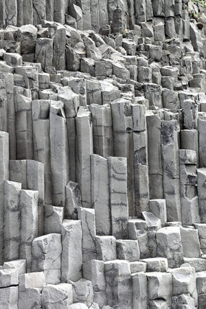 Basalt Coulmn Formations at Reynisfjara Beach, Iceland