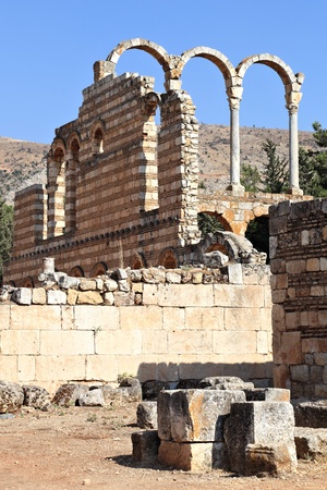 Anjar  the Palace  Lebanon の写真素材