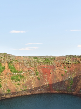 Kerid Crater, Icelandの写真素材