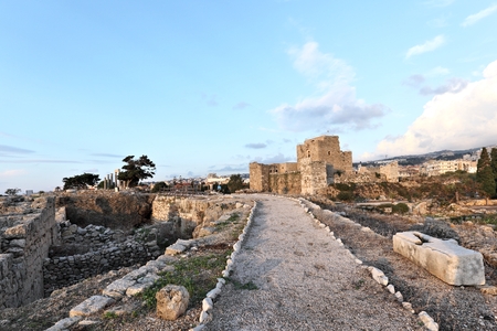 Byblos Crusader Castle, Lebanonのeditorial素材