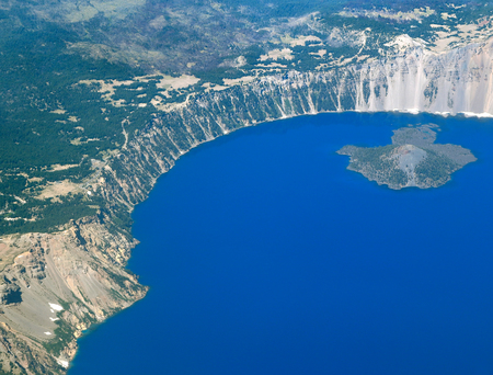 Crater Lake, Oregonの写真素材