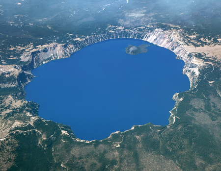 Crater Lake, Oregonの写真素材