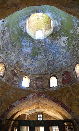 Ceiling of ancient public baths, Tripoli, Lebanonの写真素材