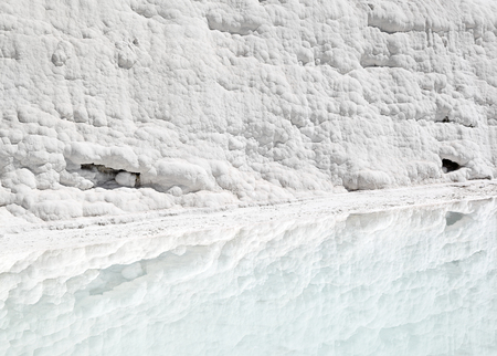 Pamukkale - Calcium deposits from thermal springs, Turkeyの写真素材