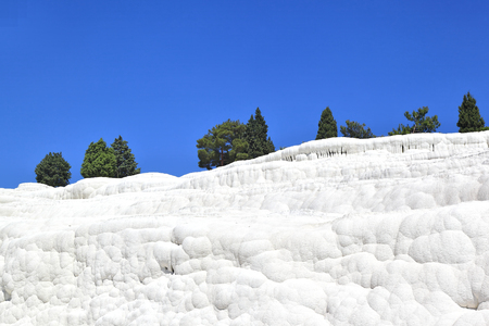 Pamukkale - Calcium deposits from thermal springs, Turkeyの写真素材