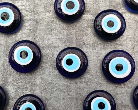 Turkish good luck and protection charm: The evil eye.の写真素材