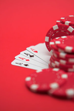 Cards & casino chips - shallow dof