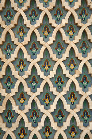 Detail shot of Moroccan tile work - almost a seamless imageの写真素材