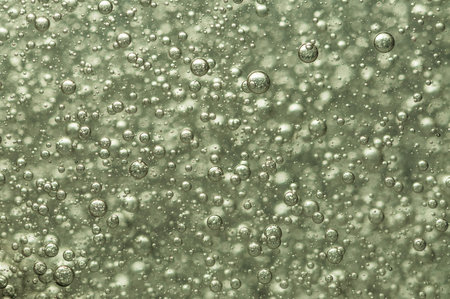 boiling water with many small air bubbles