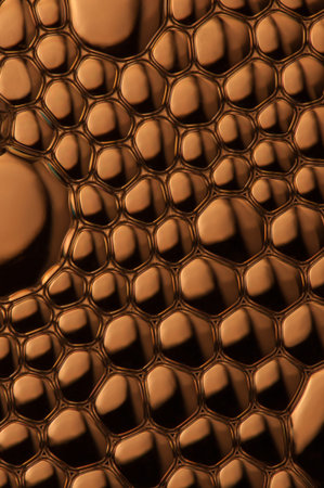 Nice brass structure made with brass circleの写真素材