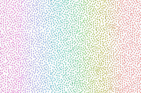 rain drops in rainbow colorの写真素材