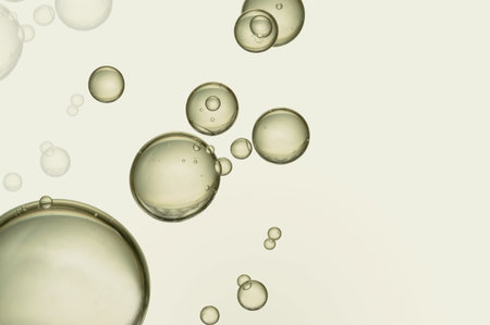 Clear air bubblesの写真素材