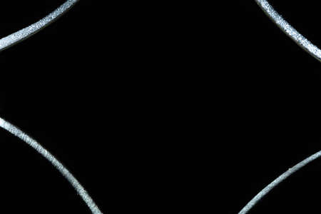 A black and white rounded pattern,の写真素材