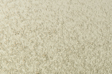 Champagne poured in a glassの写真素材