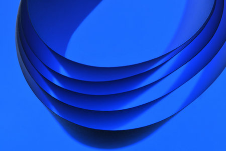 abstract blue background with some smooth lines in it (3d render)