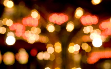 abstract blurred lightsの写真素材