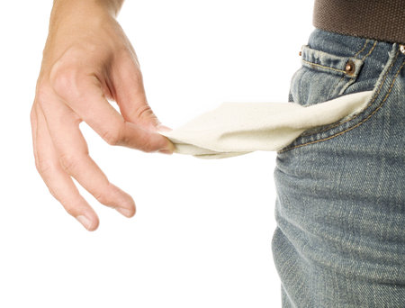 empty pocketsの写真素材