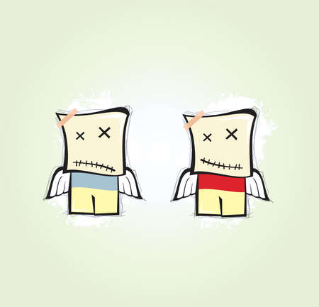 Two angelsのイラスト素材