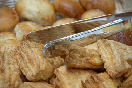 Pastry on the table at a business dinner