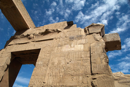 Part of the wall. Antient Egypt Temple of Kom Ombo