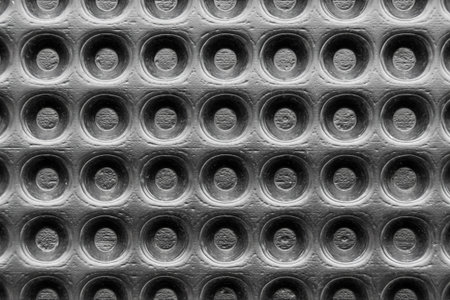 drainage profiled membrane for foundation waterproofing and ventilation, surface with round embossed...