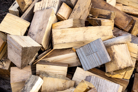After cutting lumber for building, scraps remain. their next use depends on sorting - burn, recycle,...