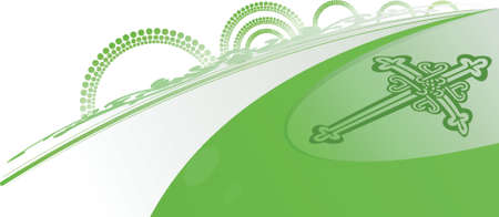 Green Easter Egg Element. のイラスト素材