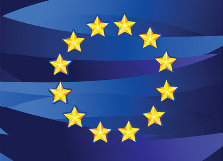 Flag of European Union. のイラスト素材