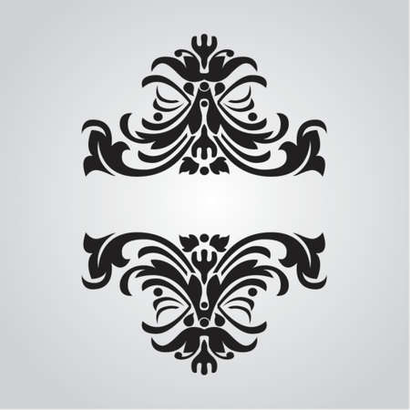 Decorative Vintage Ornate Banner. のイラスト素材