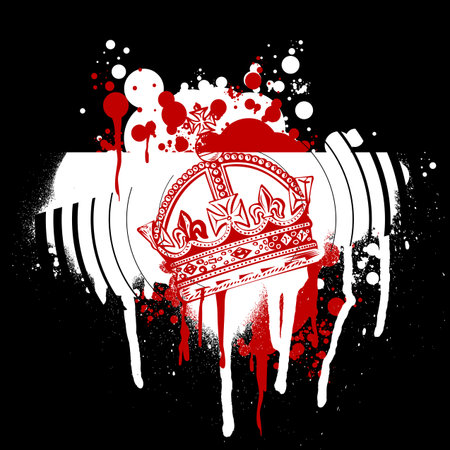 Red Crown Graffitiのイラスト素材
