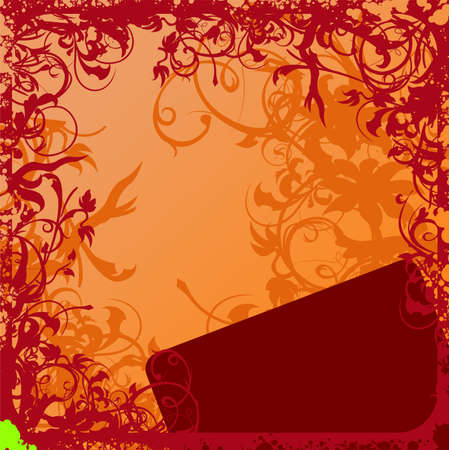 floral backgroundのイラスト素材