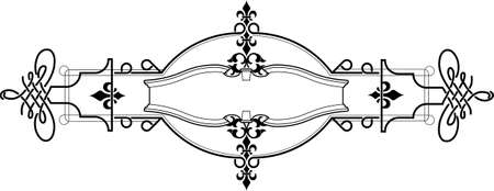 Curve Banner Classic Style. All Curves Separately.のイラスト素材