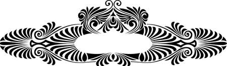 Vintage curves bannerのイラスト素材