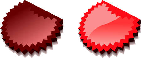Red 3D Web Icon. Vector Illutration.のイラスト素材