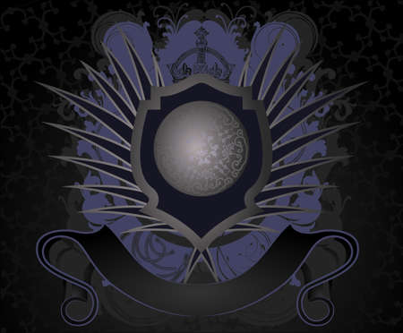 Grunge Royal Label. Vector Illustration.のイラスト素材