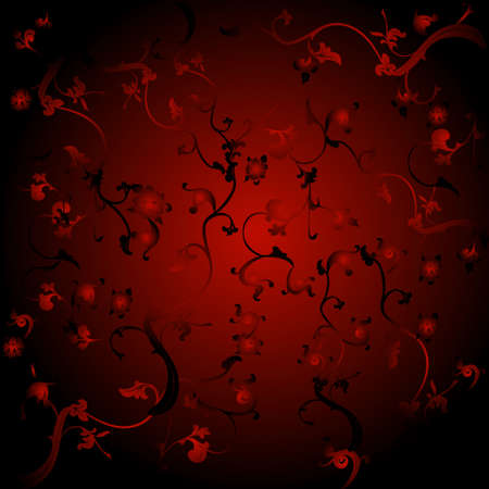 Red Black Curves Seamless Backgroundのイラスト素材