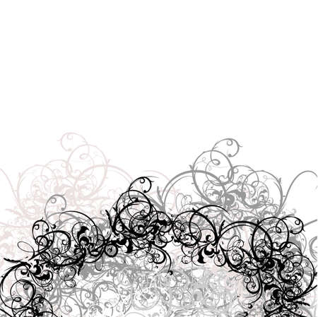 Lace Curves Black And White Backgroundのイラスト素材